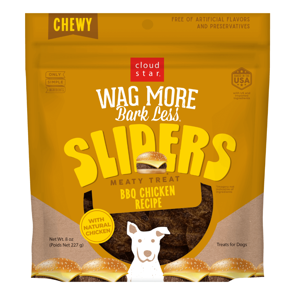CLOUD STAR WAG MORE BARK LESS® SLIDERS BBQ CHICKEN DOG TREATS