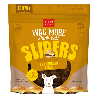 CLOUD STAR WAG MORE BARK LESS® SLIDERS BBQ CHICKEN DOG TREATS