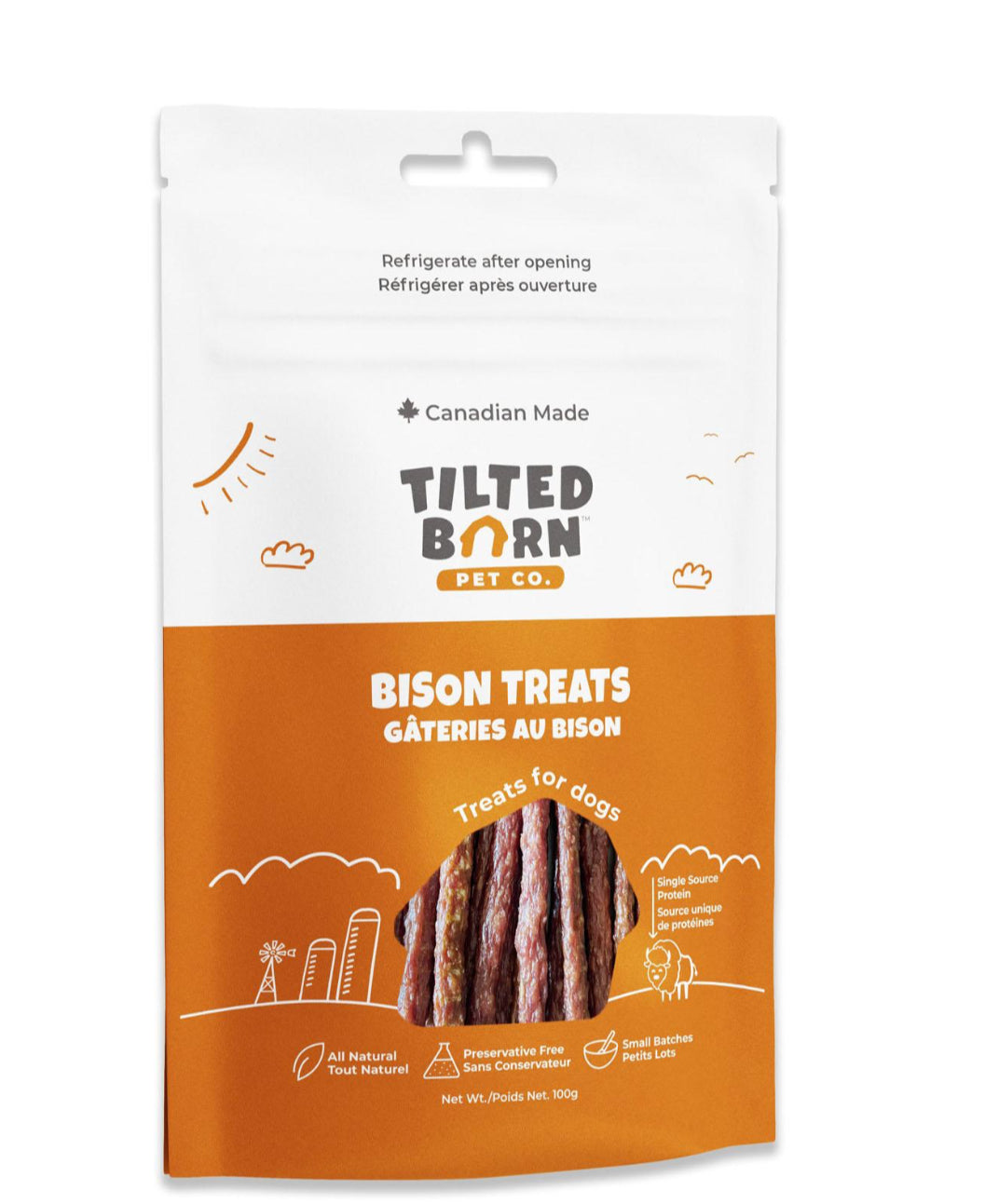 TILTED BARN STICKS - CANADIAN BISON DOG TREATS