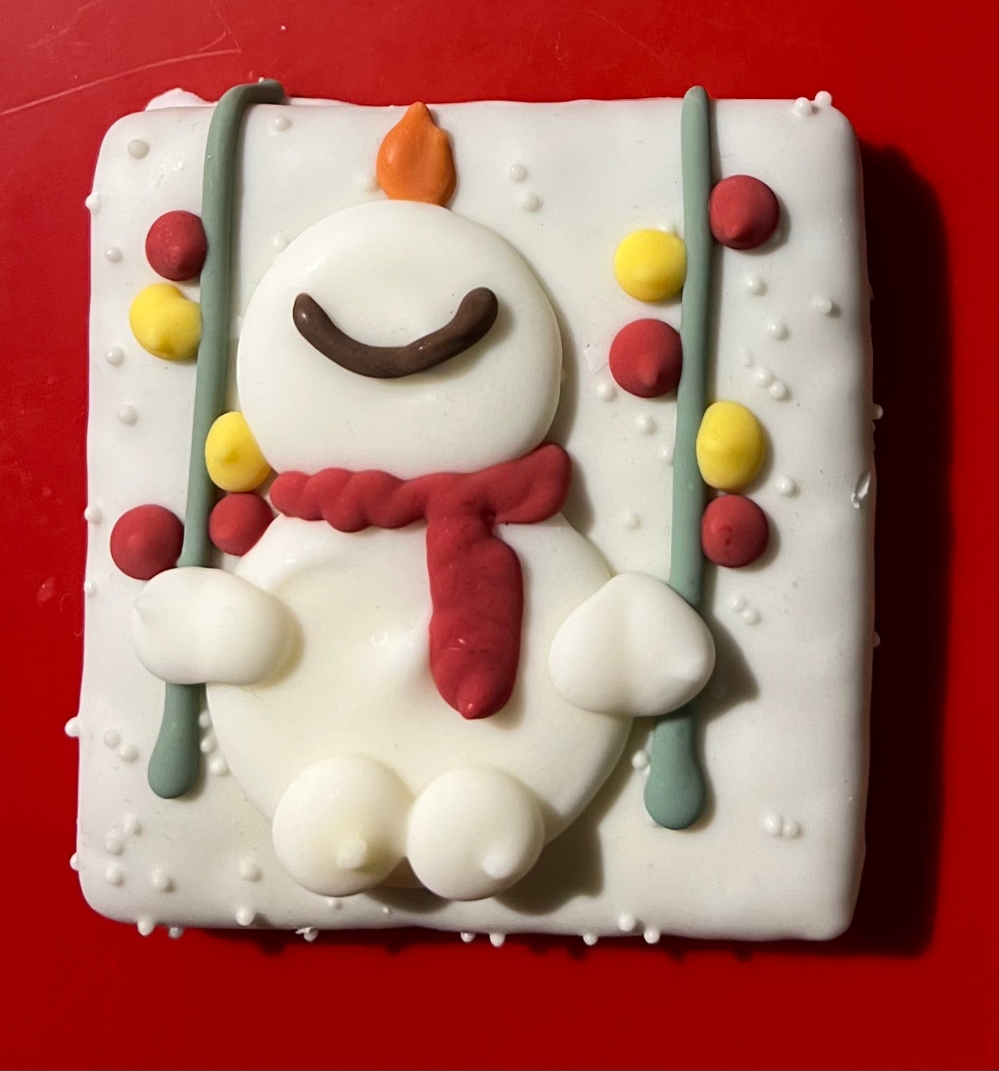 BOSCO & ROXY CHRISTMAS SNOWMAN SWING COOKIE