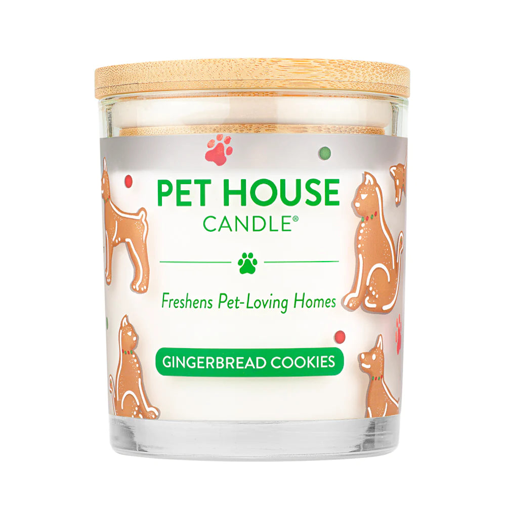 PET HOUSE HOLIDAY CANDLE : GINGERBREAD COOKIES