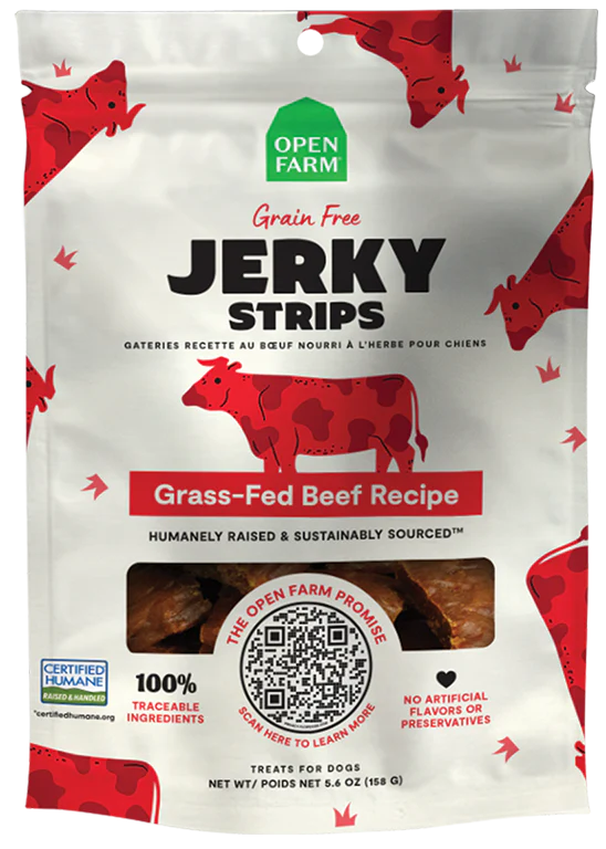 OPEN FARM® GRAIN FREE BEEF JERKY DOG TREATS