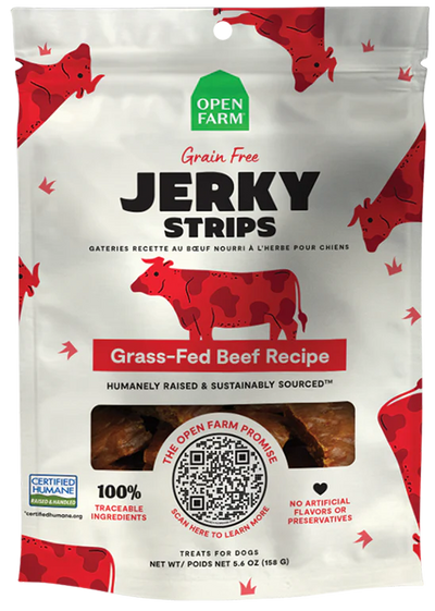 OPEN FARM® GRAIN FREE BEEF JERKY DOG TREATS