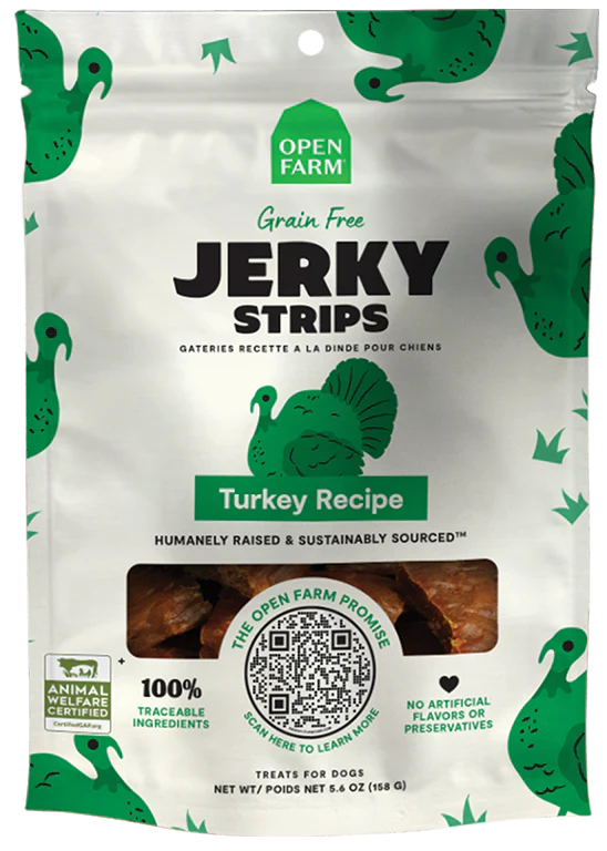 OPEN FARM® GRAIN FREE TURKEY JERKY DOG TREATS