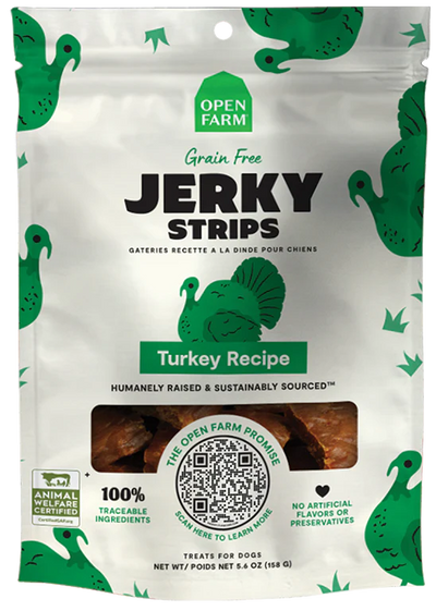 OPEN FARM® GRAIN FREE TURKEY JERKY DOG TREATS