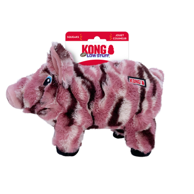 KONG LOW STRIPES PIG MEDIUM DOG TOY