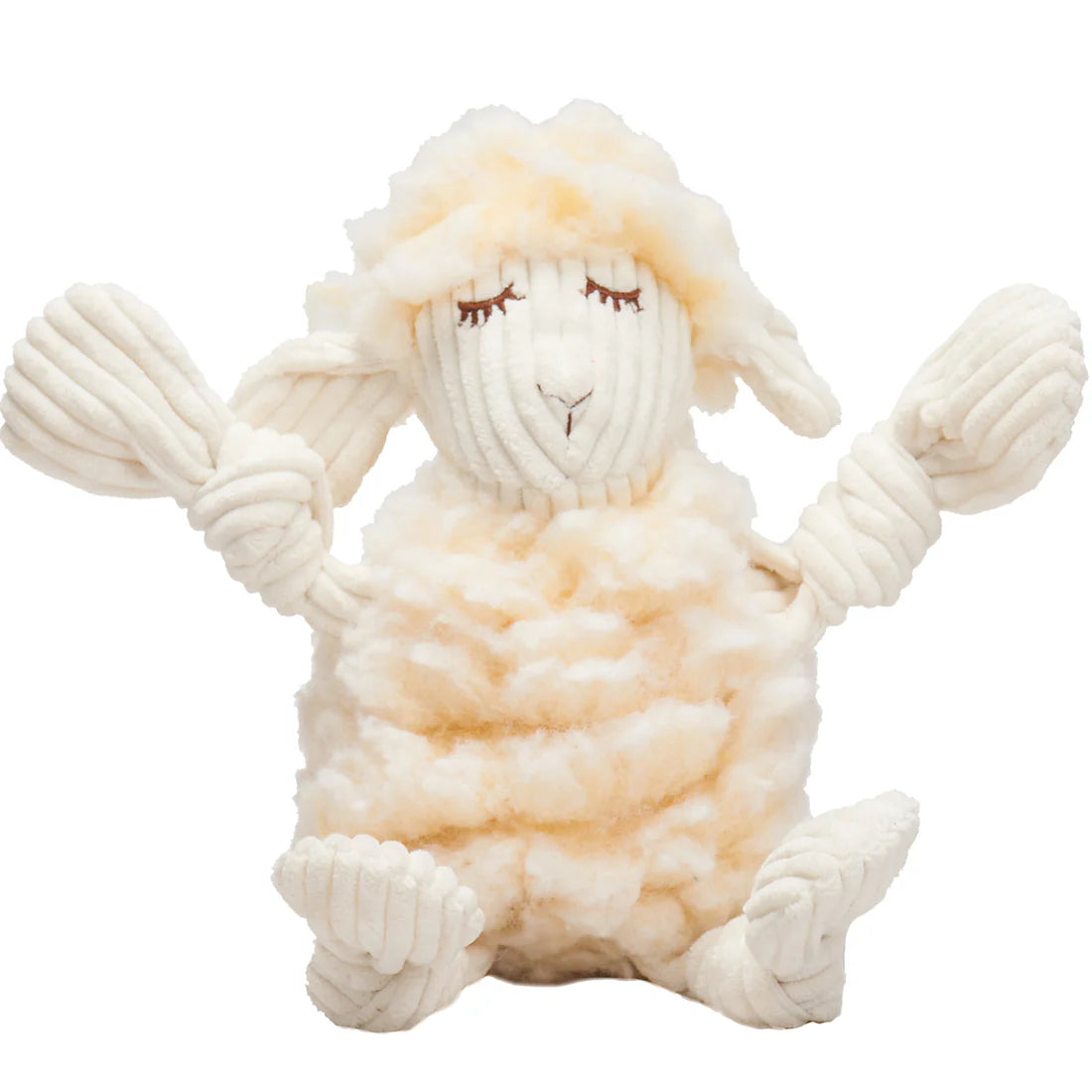 HUGGLE HOUNDS LOUSIE LAMB FLEECE KNOTTIE TOY