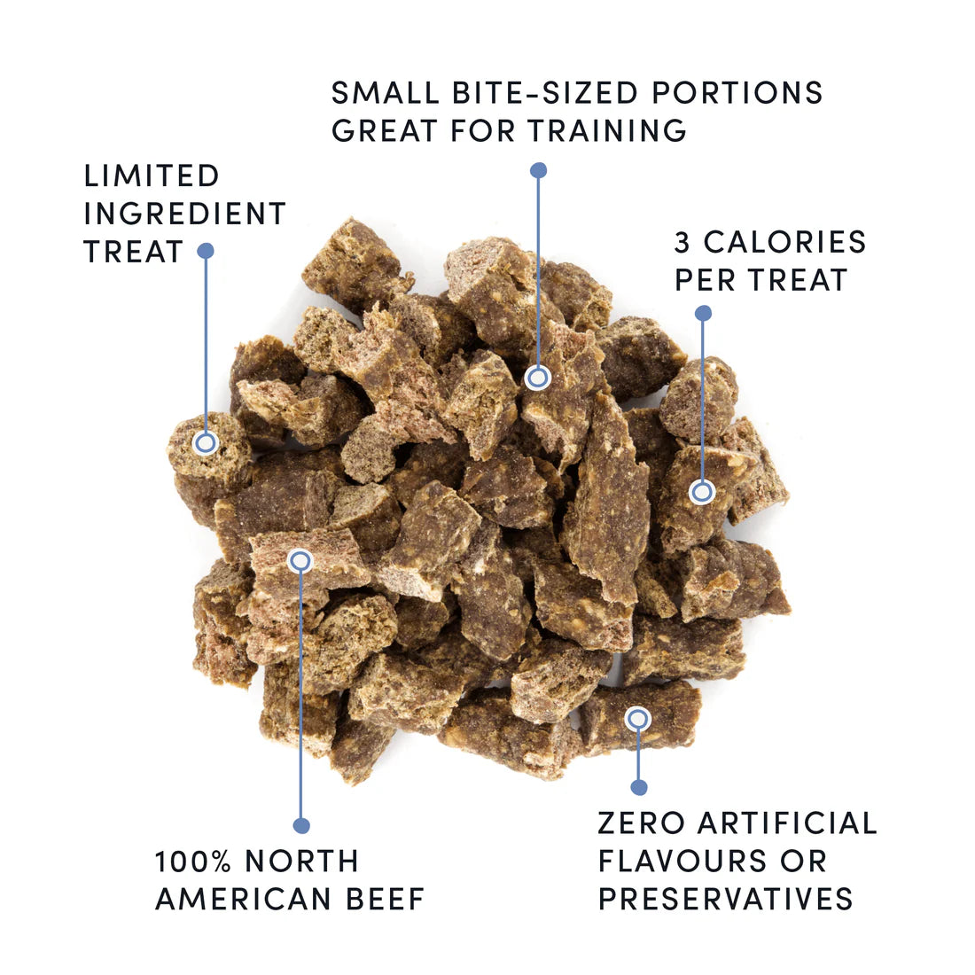 CRUMPS NATURALS BEEF MINI TRAINER DOG TREATS