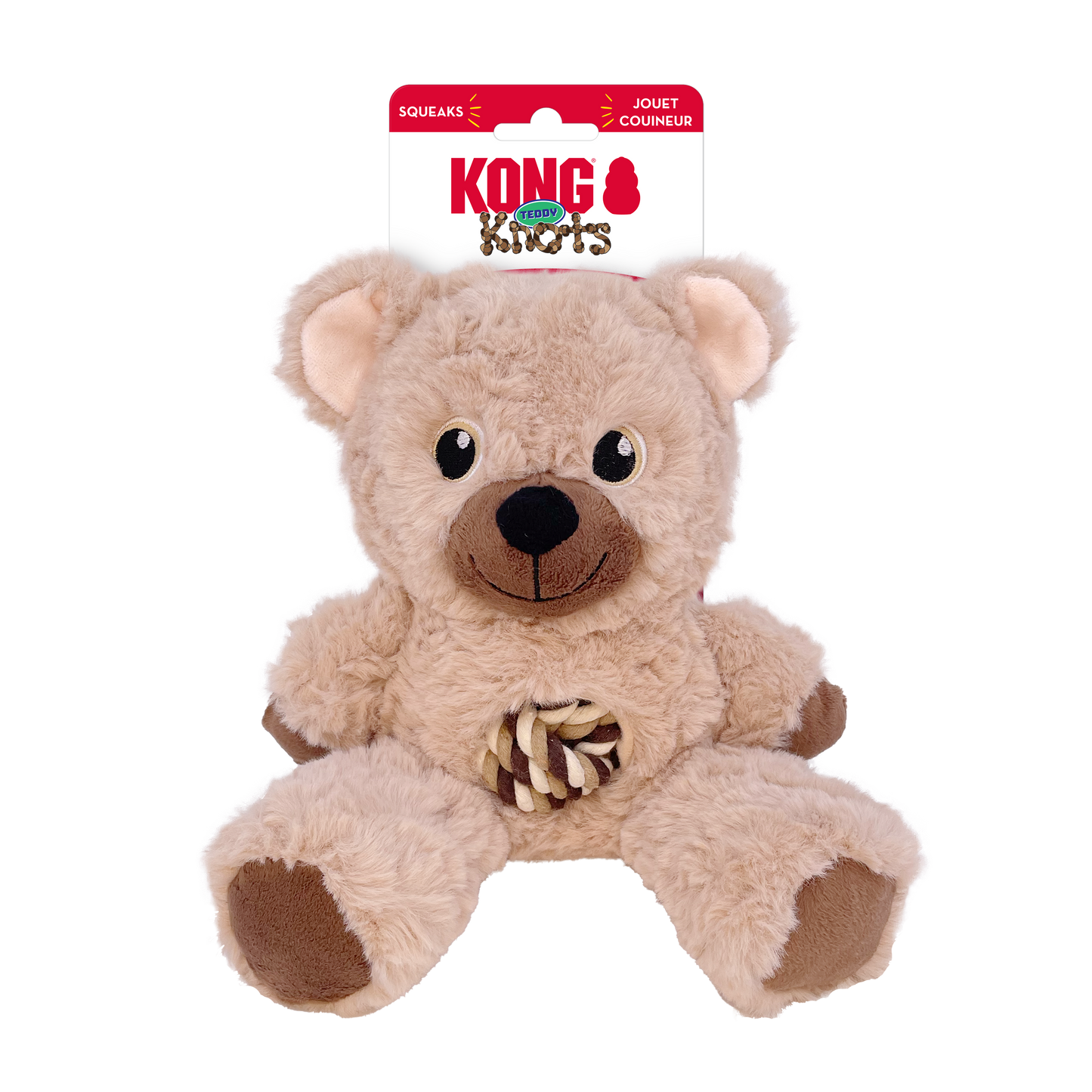 KONG WILD KNOTS TEDDY DOG TOY ASSORTED COLOURS