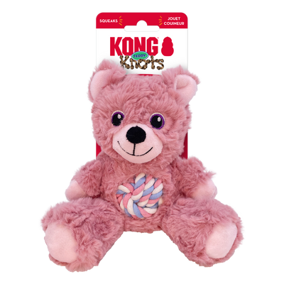 KONG WILD KNOTS TEDDY DOG TOY ASSORTED COLOURS