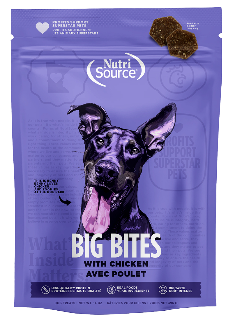 NUTRISOURCE® CHICKEN BIG BITES DOG TREAT