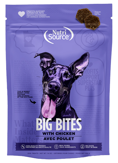 NUTRISOURCE® CHICKEN BIG BITES DOG TREAT