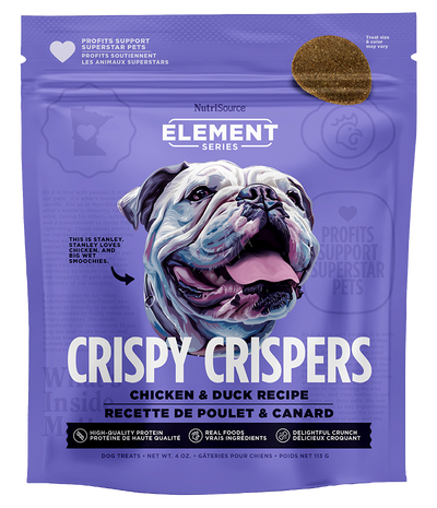 NUTRISOURCE® CHICKEN & DUCK CRISPY CRISPERS DOG TREAT