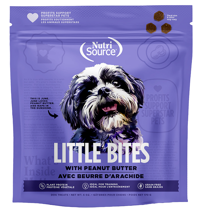 NUTRISOURCE® PEANUT BUTTER LITTLE BITES DOG TREAT