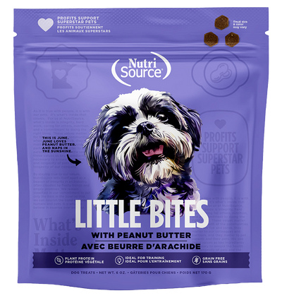 NUTRISOURCE® PEANUT BUTTER LITTLE BITES DOG TREAT