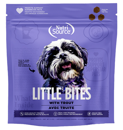 NUTRISOURCE® TROUT LITTLE BITES DOG TREAT