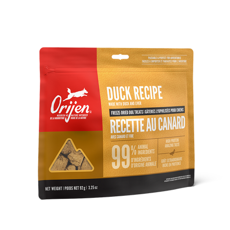 ORIJEN FREEZE-DRIED DOG TREATS - DUCK RECIPE