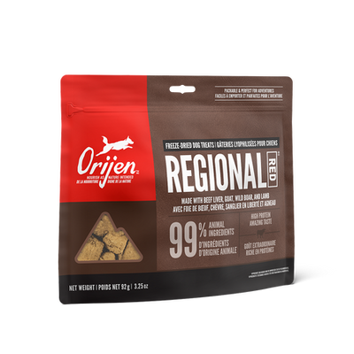 ORIJEN FREEZE-DRIED DOG TREATS -  REGIONAL RED RECIPE