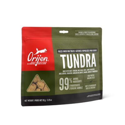 ORIJEN FREEZE-DRIED DOG TREATS -  TUNDRA RECIPE