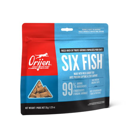 ORIJEN FREEZE-DRIED CAT TREATS - SIX FISH RECIPE