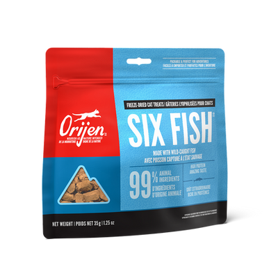 ORIJEN FREEZE-DRIED CAT TREATS - SIX FISH RECIPE