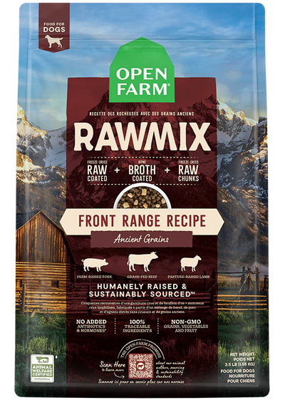 OPEN FARM® RAWMIX FRONT RANGE RECIPE WITH ANCIENT GRAINS DOG FOOD