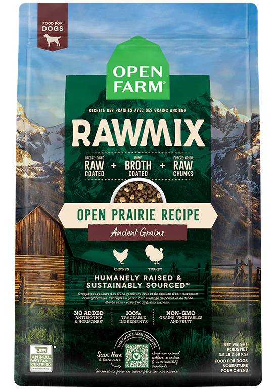 OPEN FARM® RAWMIX OPEN PRAIRIE RECIPE WITH ANCIENT GRAINS DOG FOOD