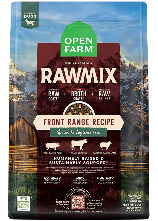 OPEN FARM® RAWMIX FRONT RANGE RECIPE GRAIN FREE DOG FOOD