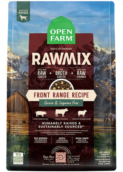 OPEN FARM® RAWMIX FRONT RANGE RECIPE GRAIN FREE DOG FOOD