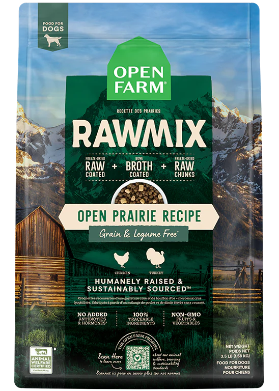 OPEN FARM® RAWMIX OPEN PRAIRIE RECIPE GRAIN FREE DOG FOOD