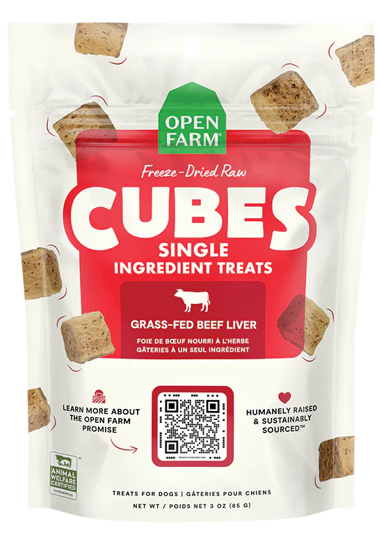 OPEN FARM® FREEZE-DRIED RAW BEEF LIVER DOG TREATS