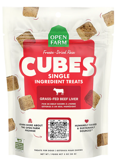 OPEN FARM® FREEZE-DRIED RAW BEEF LIVER DOG TREATS