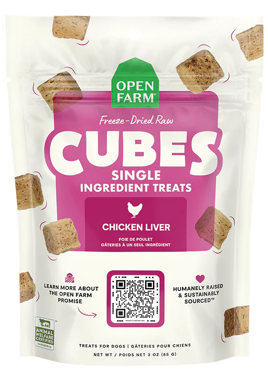 OPEN FARM® FREEZE-DRIED RAW CHICKEN LIVER DOG TREATS