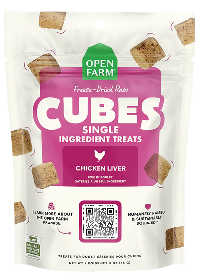 OPEN FARM® FREEZE-DRIED RAW CHICKEN LIVER DOG TREATS