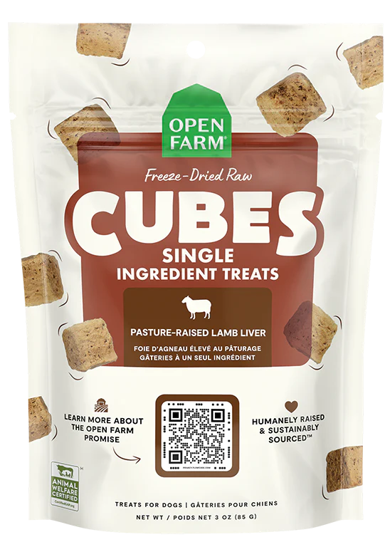 OPEN FARM® FREEZE-DRIED RAW LAMB LIVER DOG TREATS