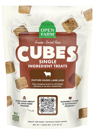 OPEN FARM® FREEZE-DRIED RAW LAMB LIVER DOG TREATS