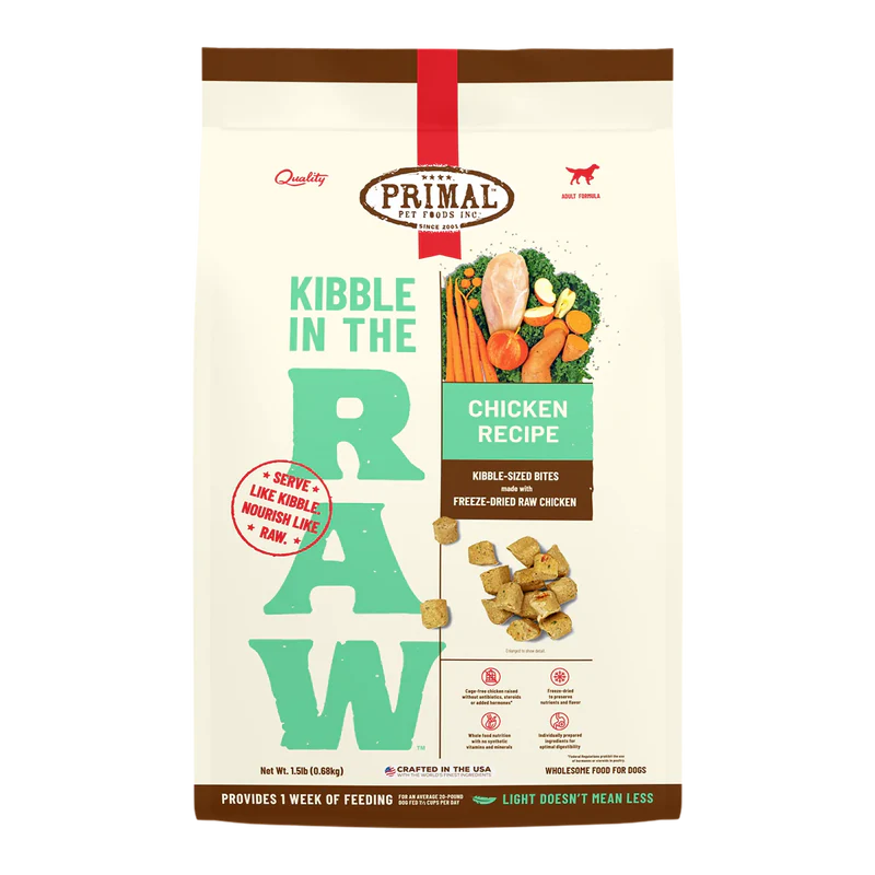 PRIMAL KIBBLE IN THE RAW : CHICKEN RECIPE