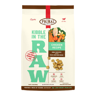 PRIMAL KIBBLE IN THE RAW : CHICKEN RECIPE