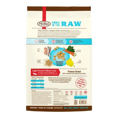 PRIMAL KIBBLE IN THE RAW : FISH & PORK RECIPE