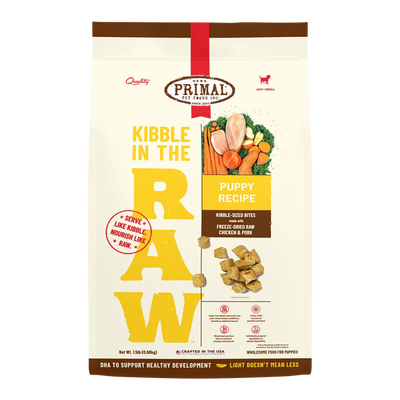 PRIMAL KIBBLE IN THE RAW : PUPPY RECIPE