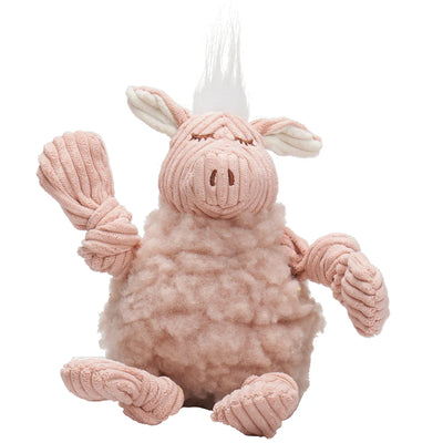 HUGGLE HOUNDS FLEECE PENELOPE PIG FLUFFER KNOTTIE DOG TOY