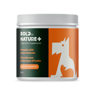 BOLD BY NATURE PUMPKIN WITH INULIN & PREBIOTICS FOR DOGS & CATS