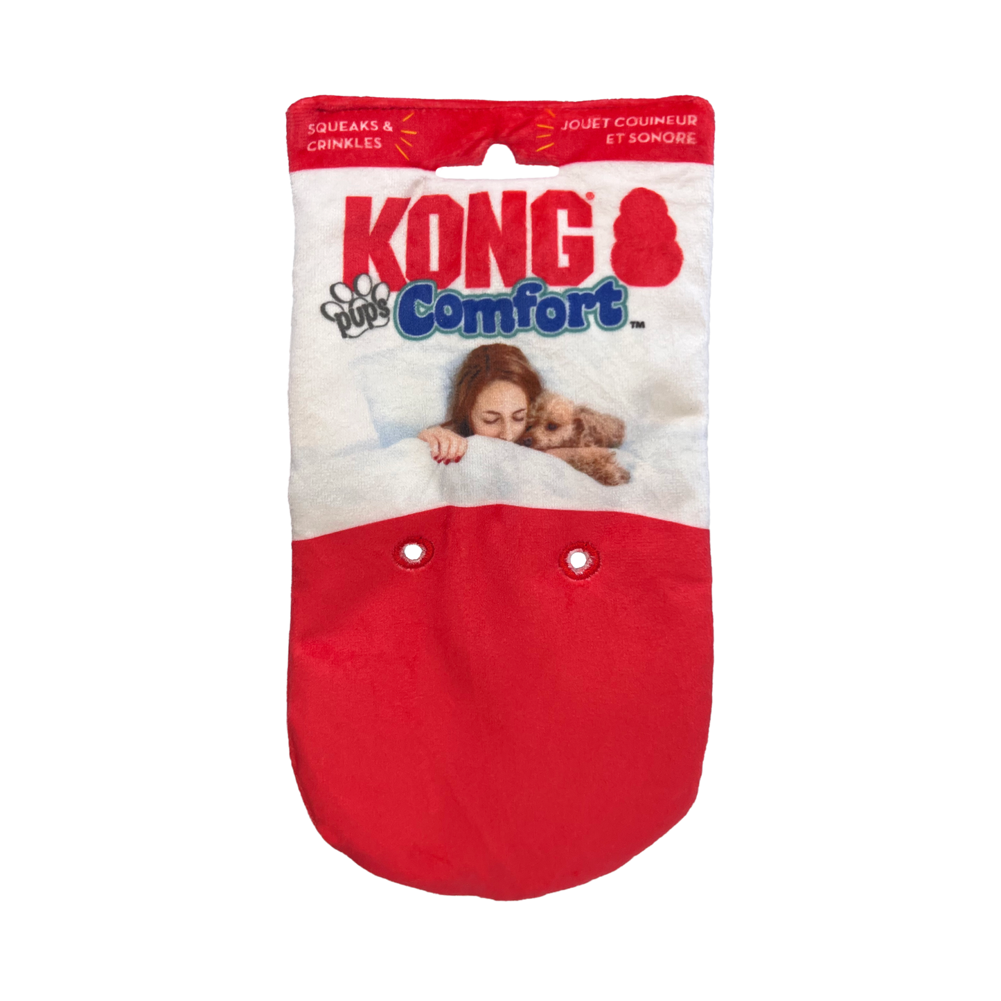 KONG COMFORT PUPS PEANUT DOG TOY