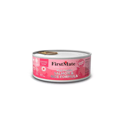 FIRSTMATE SALMON & RICE FORMULA CAT CAN