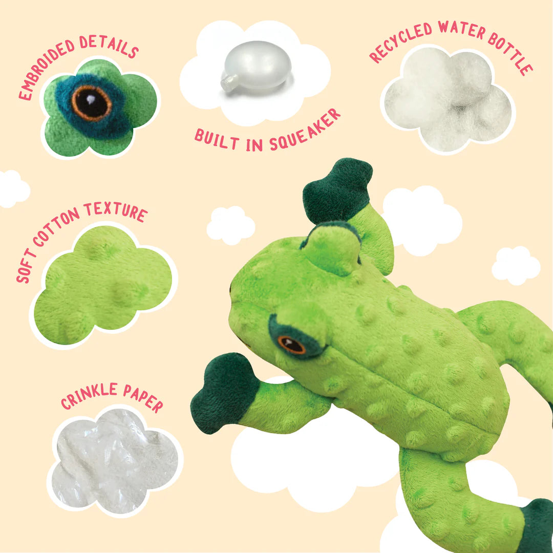 SNUGAROOZ  LILY THE FROG  DOG 12 IN