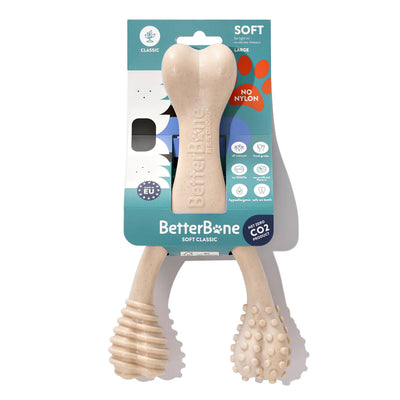 BETTERBONE DURABILLITY CHEW TOY : SOFT, PERFECT FOR PUPPIES, SENIORS AND GENTLE CHEWERS
