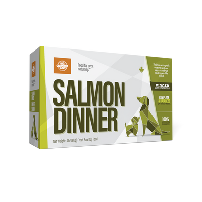BIG COUNTRY RAW DINNER CARTON - SALMON  DINNER 4 LB