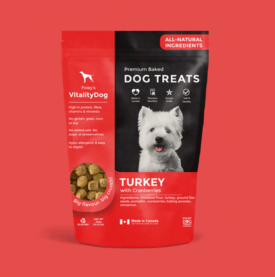 FOLEY'S VITALITY DOG - TURKEY WITH CRANBERRY