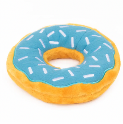 ZIPPY PAWS JUMBO DONUTZ DOG TOY - BLUEBERRY