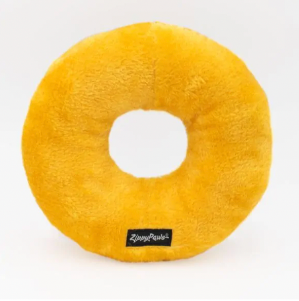 ZIPPY PAWS JUMBO DONUTZ DOG TOY - RAINBOW